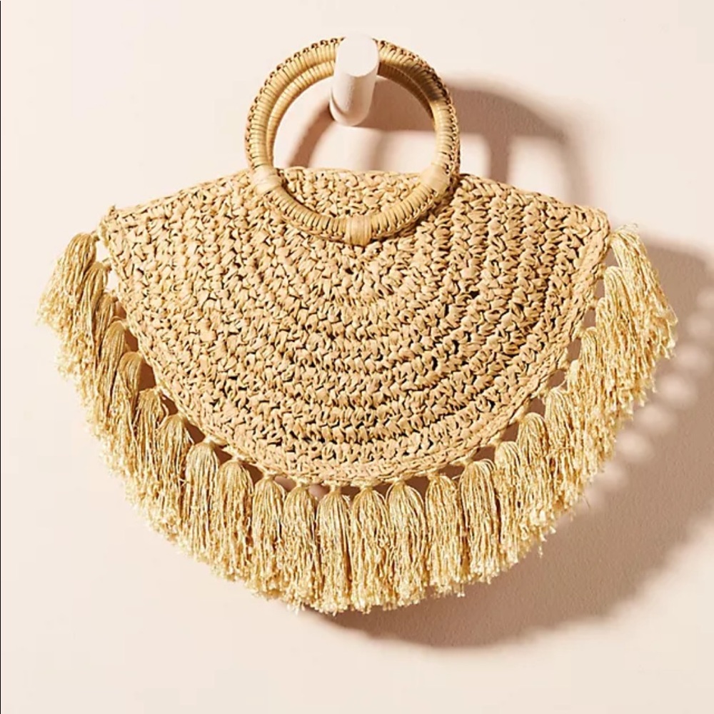 Anthropologie | Marisol Straw Tote Bag